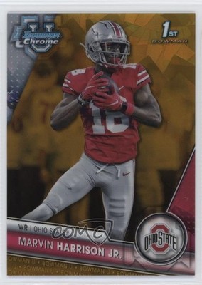 2023 Bowman U Chrome Sapphire Gold /50 Marvin Harrison Jr #100 1fl4
