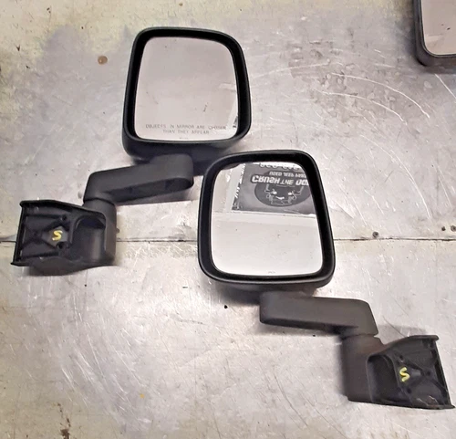 76-06 Jeep Wrangler CJ YJ TJ Driver Passenger Exterior Door Mirror Set FREESHIPS