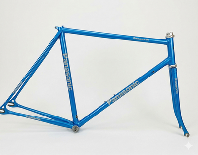 Panasonic NJS Track Frame Keirin Blue w/ Dura Ace Headset Sugino