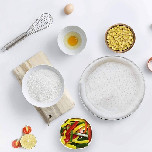 2 Pack 10 Inch Stainless Steel Round Pizza Baking Pan for Home Restaurant - Picture 5 of 7