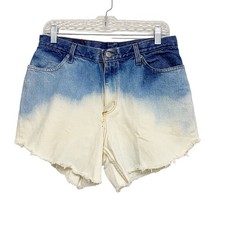 Vintage Faded Glory Womens Size 12 Denim Ombre Cutoff Shorts
