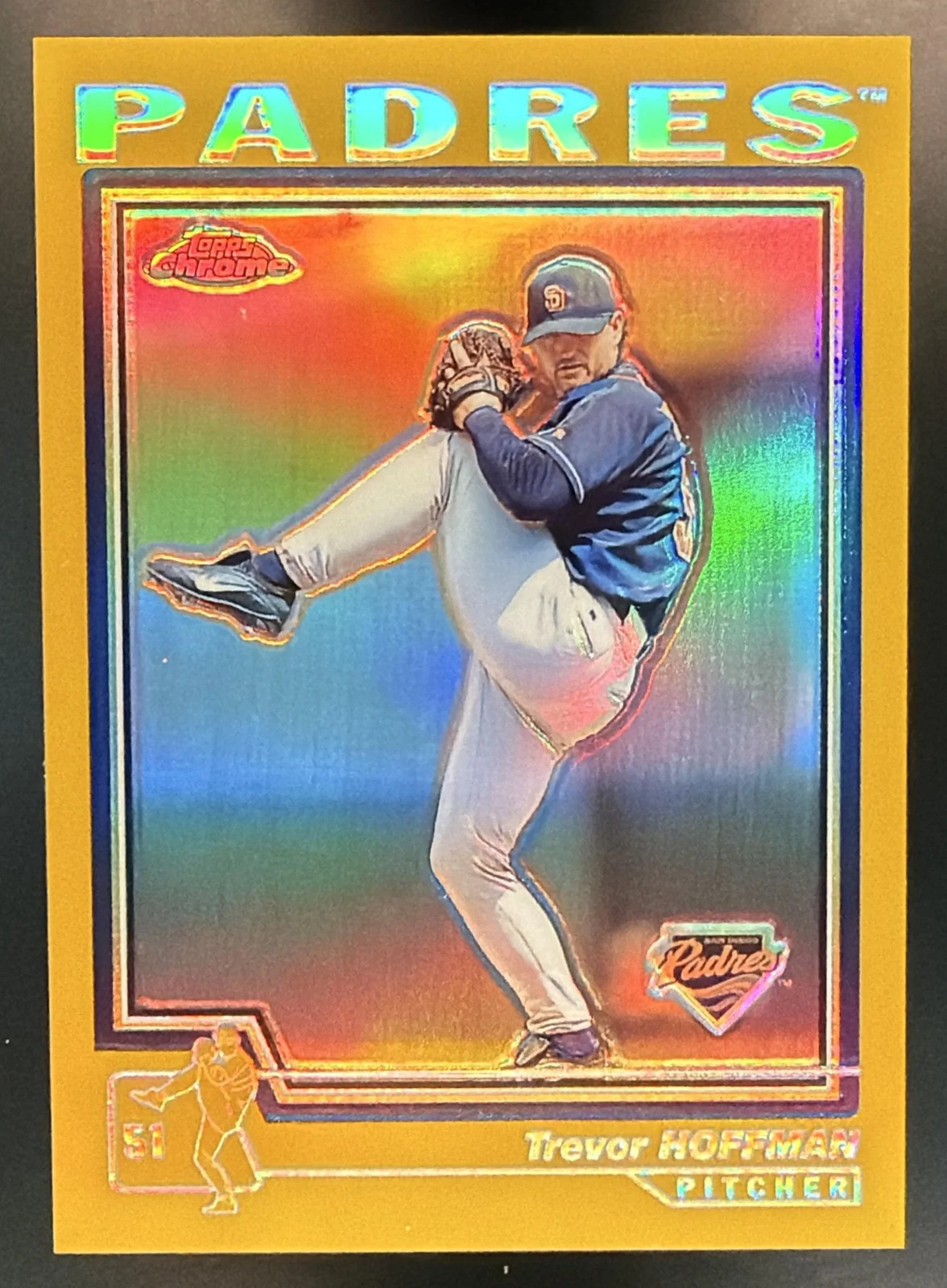 2004 Topps Chrome Trevor Hoffman #386 Gold Refractor /50 Padres