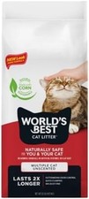 32lb Natural Cat Litter Quick Clumping Flushable 99 Dust Free Odor Control