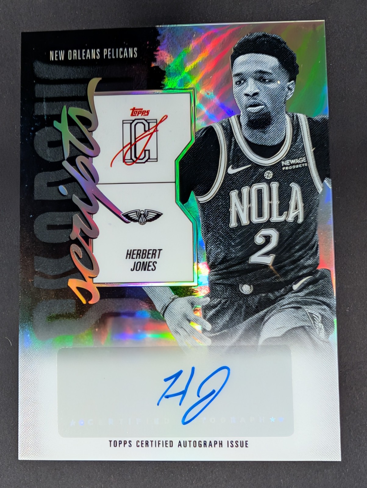 2025-26 Topps Signature Class - Shadow Scripts Herbert Jones #SS-HJ (AU)