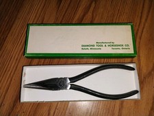 Diamond Diamalloy LN56 Long Nose Pliers 6" Long Vintage Made In USA