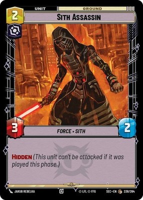 3X-Sith Assassin - Foil-SWU06-Secrets of Power-Star Wars Unlimited