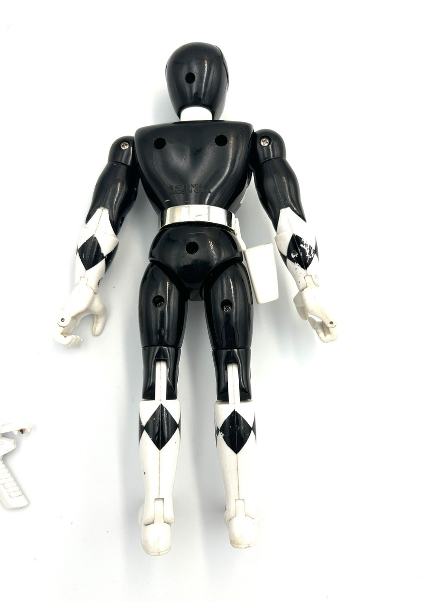 Figurine vintage 1993 Power Rangers noir 20cm - Bandai - Jeux & Jouets