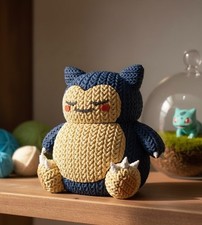 Snorlax 3D Printed "Knitted" Figure | Unique Textured Pok&eacute;mon Home Decor