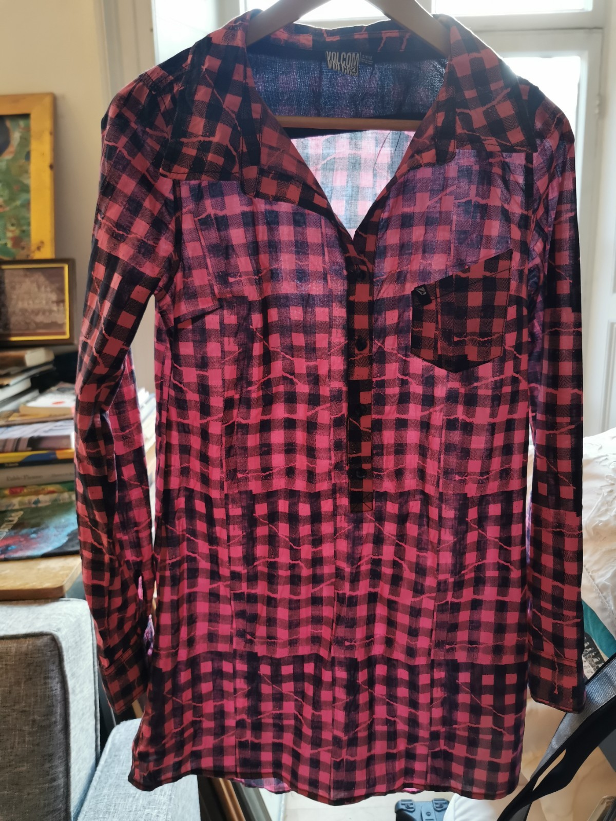 Vestido camisero Volcom talla 10