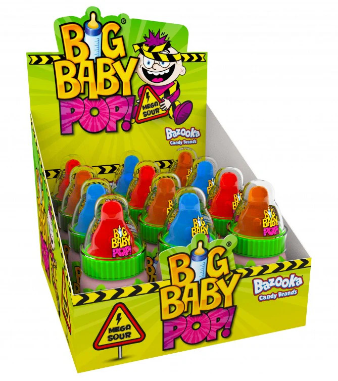 Chupa Chups Sour Big Baby Pop - Sweets for Parties, Gifts & Sharing
