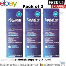 Regaine For Women Extra Strength Scalp Foam  3 X 73ml - 6 Month Supply