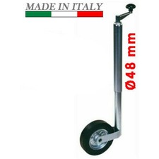 RUOTA RUOTINO DI SOLLEVAMENTO CARRELLO APPENDICE RIMORCHIO SERVOTIMONE (29204/4)