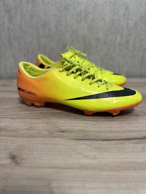 Nike Mercurial Victory Neongelb und Orange Fußballschuhe Größe 11 Selten Vapor