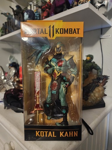 McFarlane Statuetta Action Figure Mortal Kombat Kotal Kahn - Bloody - TM11059, 18 Cm, Multicolore, Con Accessori