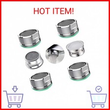 2 Packs Faucet Aerator Filter Replacement Parts, Brass Housing 15/16 Inch Thread