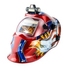 Auto Darkening Welding Helmet Solar True Color Shade 9-13 2 Arc Sensor w/ Light