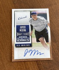 Javier Medina 2015 Panini Contenders Draft Ticket Auto #39 Colorado Rockies