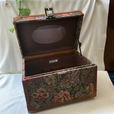 This Is A VTG Tapestry  Sowing/makeup Case.