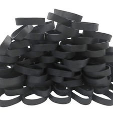 Thick Rubber Bands Heavy Duty - Black Wide Strong Elastic Industrial Tactical Ru