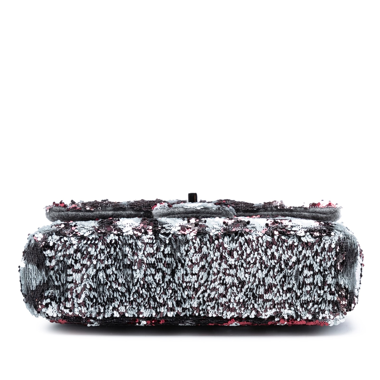 Authenticated Chanel Mini Rectangular Sequin Sing… - image 3