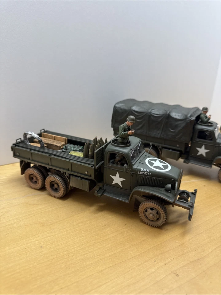 FORCES OF VALOR GMC CCKW-353B CARGO TRUCK "US ARMY" 1/32 Lot Of 2 - Image 3 of 4