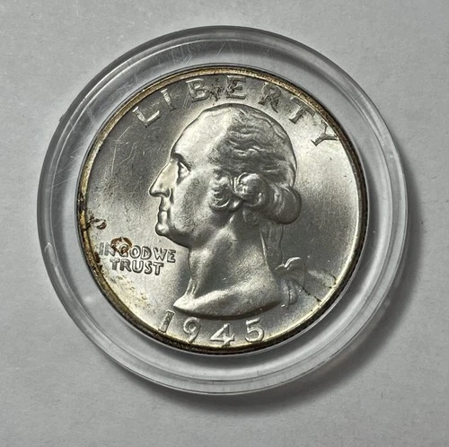 1945-S Washington Silver Quarter BU Coin