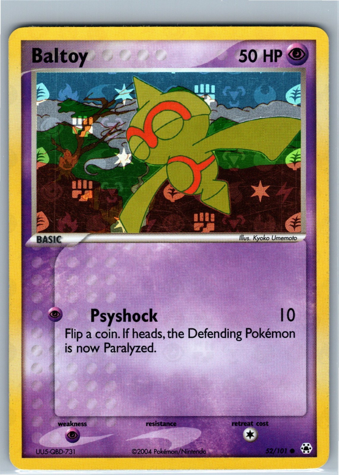 Pokemon Card - Baltoy Hidden Legends 52/101 Reverse Holo