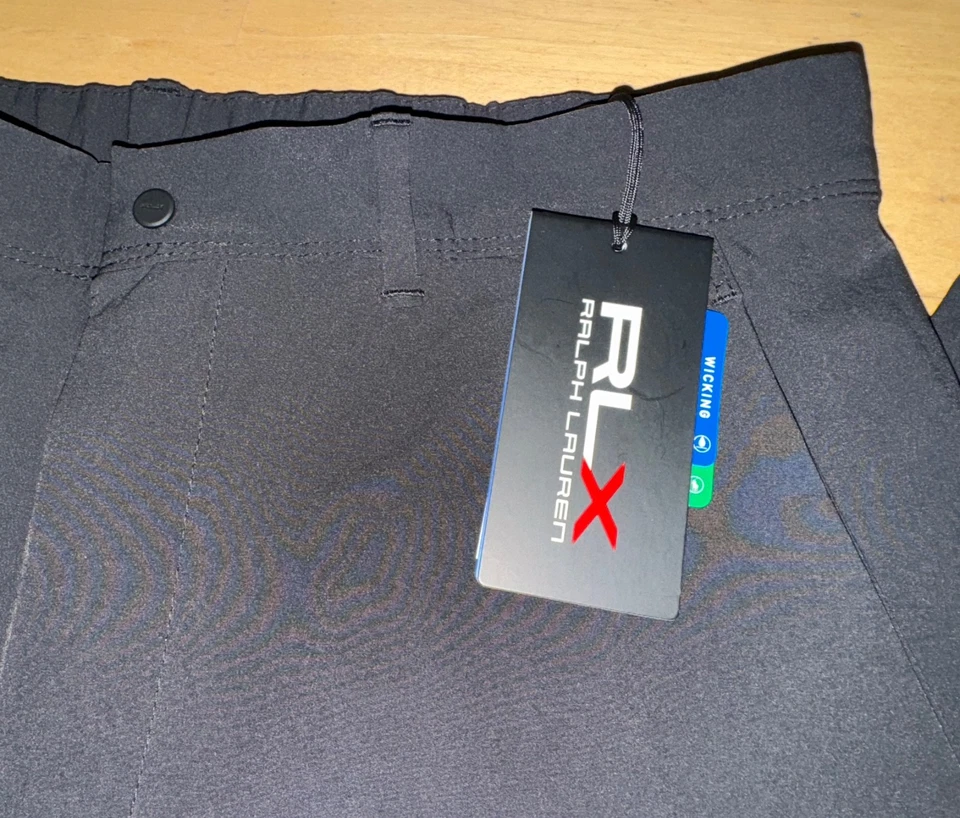 New Mens RLX Polo Ralph Lauren Golf 1/15 Athletic Pants Black Sz 30 x 30 $138 - Image 4 of 4