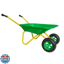 3T GROUP Kids Wheelbarrow Toy,Toddler Children Metal Wheelbarrow,Kid Gardenin