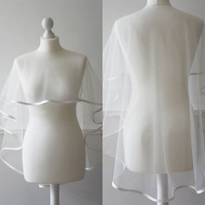 Simple Wedding Dress Cape White Ivory Wedding Elegant Wraps Bridal Bolero