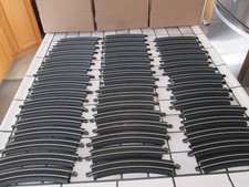 large lot of bachmann black base steel ez tracks all radius tracks HO scale