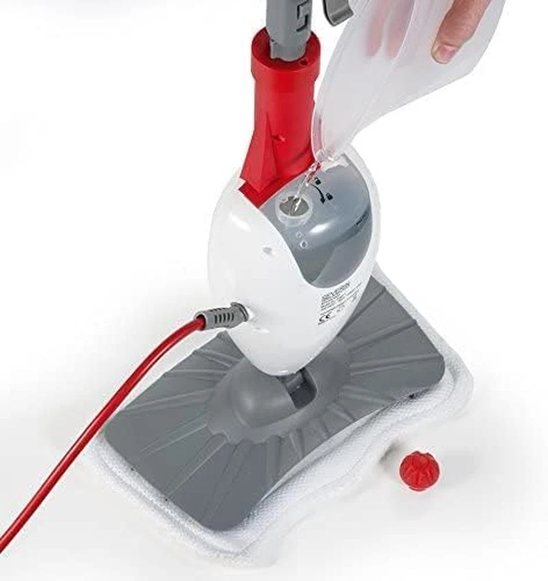 7181 Scopa Elettrica Lavapavimenti, 1550 W, 0.22 Litri, Bianco/Rosso - Immagine 3 di 4