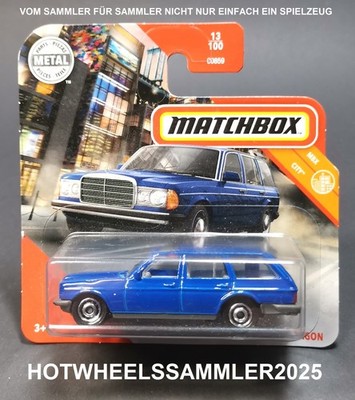 MATCHBOX MBX CITY ''MERCEDES-BENZ S123 WAGON'' FARBE BLAU OVP UNGEÖFFNET ANSEHEN!