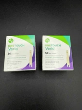 100 One Touch Verio Blood Glucose Test Strips - 2 x 50ct - EXP: 05-2026+