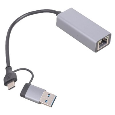 USB3.0 Type C Gigabit Ethernet Adapters 5/2.5/1Gbps Fast Data Transfer Multiple