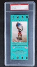 2002 SUPER BOWL XXXVI PATRIOTS 20 RAMS 17 MVP TOM BRADY GREEN PSA 10 TICKET