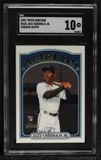 2021 Topps Heritage High Number Chrome /999 Jazz Chisholm Jr #665 SGC 10 GEM uk2