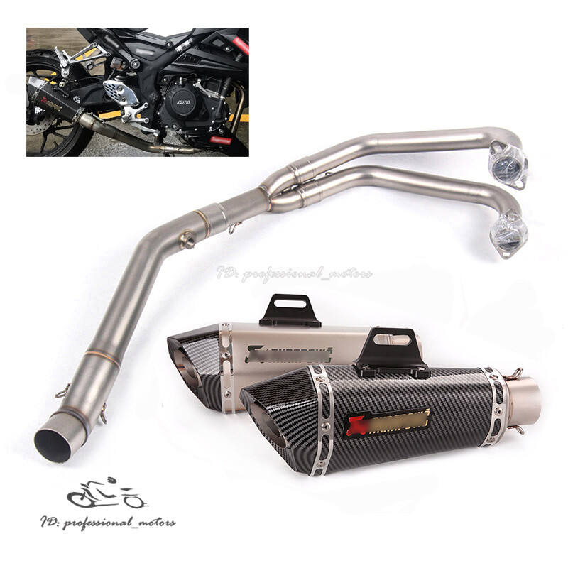 For Yamaha YZF R3 2015-2022 MT-03 Exhaust Tips Muffler Header Link Pipe ...