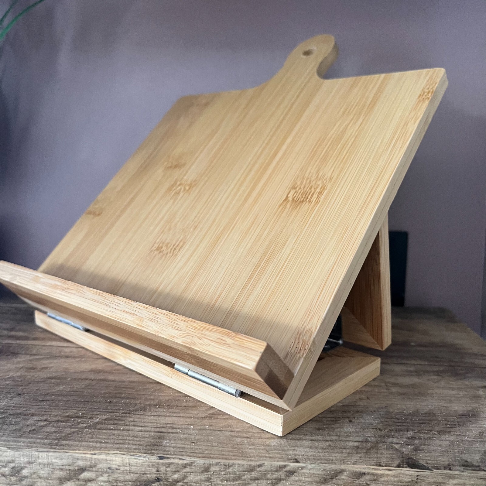 Bamboo Recipe Book Holder Cook Book Stand eBay