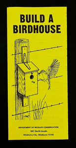 1980s How To Build A Birdhouse Oklahoma City Wildlife Conservation VTG Brochure