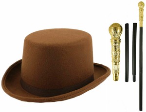 kids brown top hat