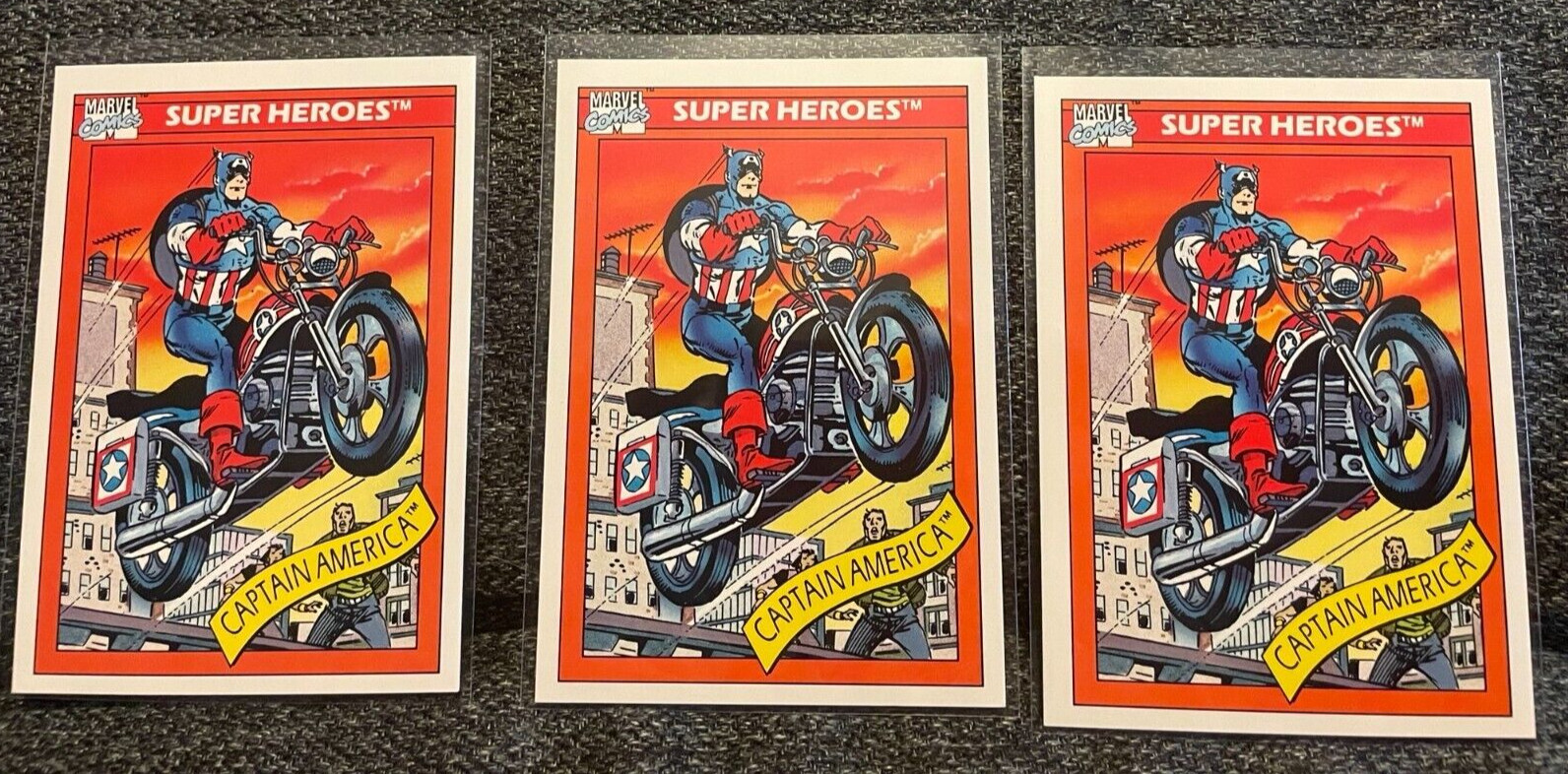 1990 Impel Marvel Universe Super Heroes Captain America