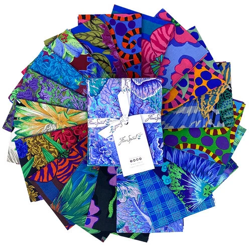 Kaffe Fassett Collective's August 2023. Free Spirit FQ bundles Pastel, Hot, Cool - Image 4 of 4