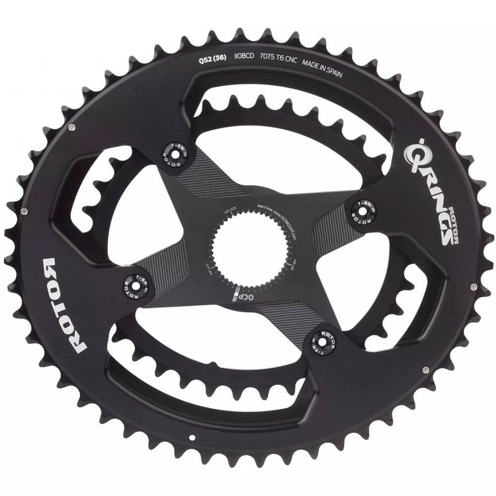 パーツ Rotor Q-Ring 4x110BCD 11/12S 36T ROUND RING 110x4 OUTER 12-11Sアウター 110x4 ラウンドリング