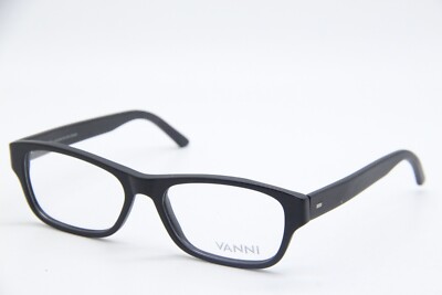 NEW VANNI V1854 A211 MATTE BLACK AUTHENTIC EYEGLASSES FRAMES 52-17