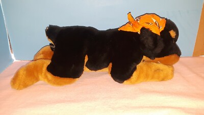 Harley Davidson Rottweiler Plush Black & Brown Rottie Dog 15
