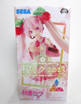 Hatsune Miku Sakura Miku Luminasta Figure 8.26in 2023 SEGA Prize