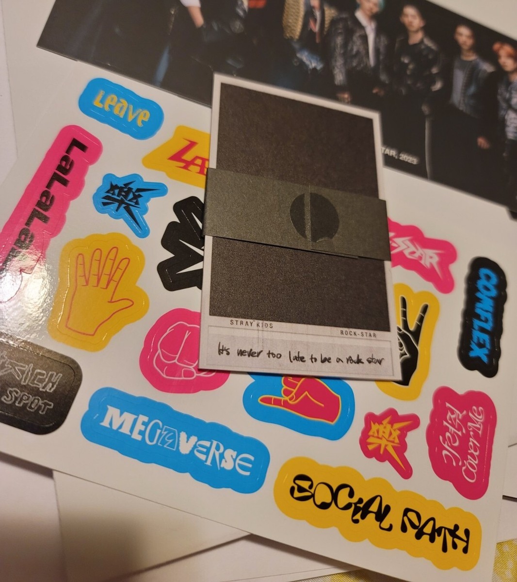 Official Photocard PC Polaroid Poster Stray Kids SKZ Rock Star