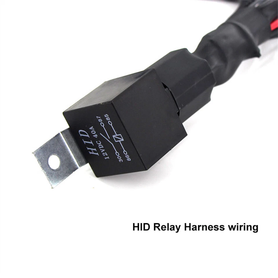 LED Wiring Harness Kit ON OFF Switch Relay For Motorcycle Fog Work Light Bar - Image 4 of 4