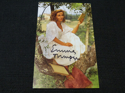 EMMA THOMPSON signed Autogramm auf 10x15 cm Autogrammkarte LOOK